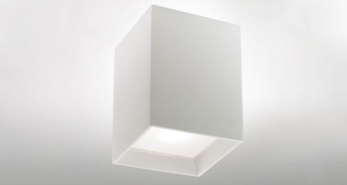 SIDUS | 165 mm ceiling luminaire, 30 mm rearward frosted glass