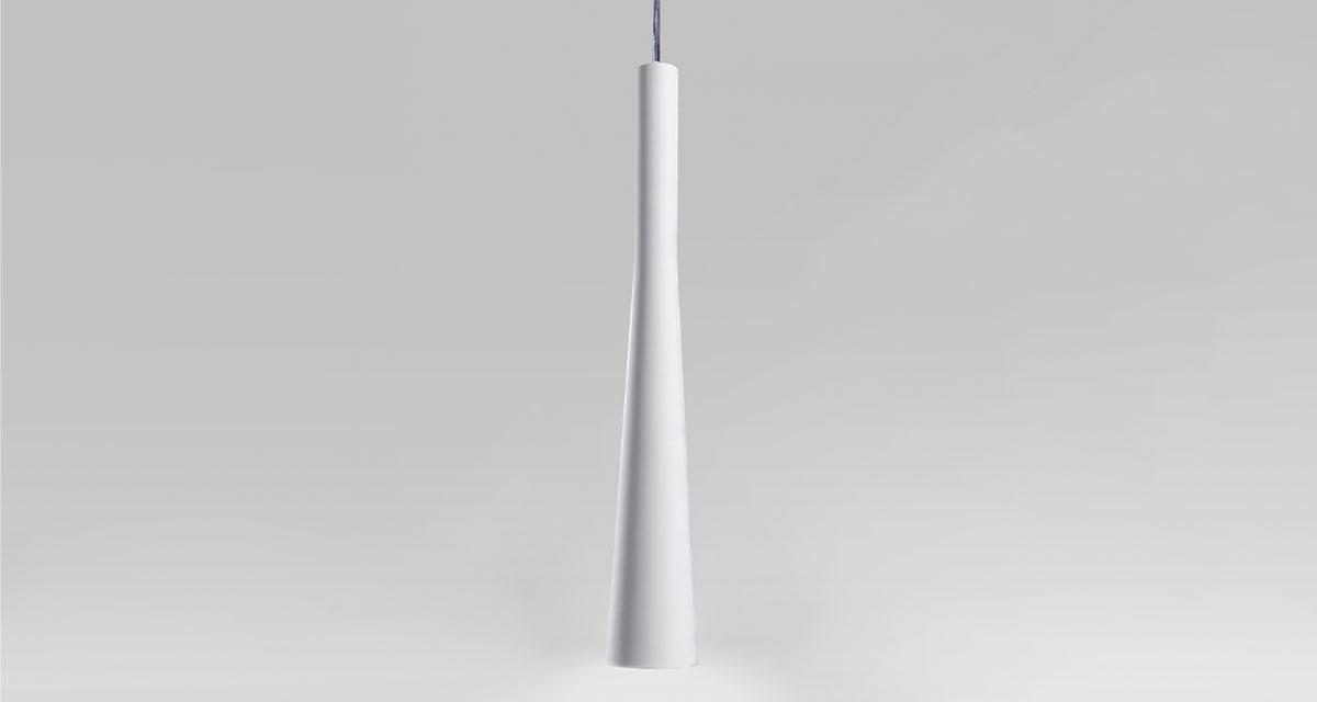 FUNNEL LAMP | 500 mm hanging luminaire, Ø 50 mm light emission hole and adjustable silicone cable