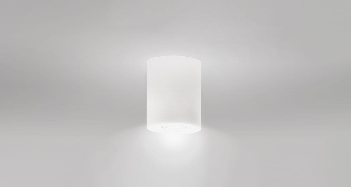SKY | 170 mm ceiling luminaire, with adjustable light source and bi-emission