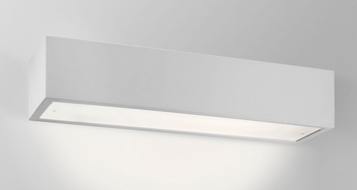 PIPEDO DIRECT | 490 mm wall luminaire, frosted glass and direct light