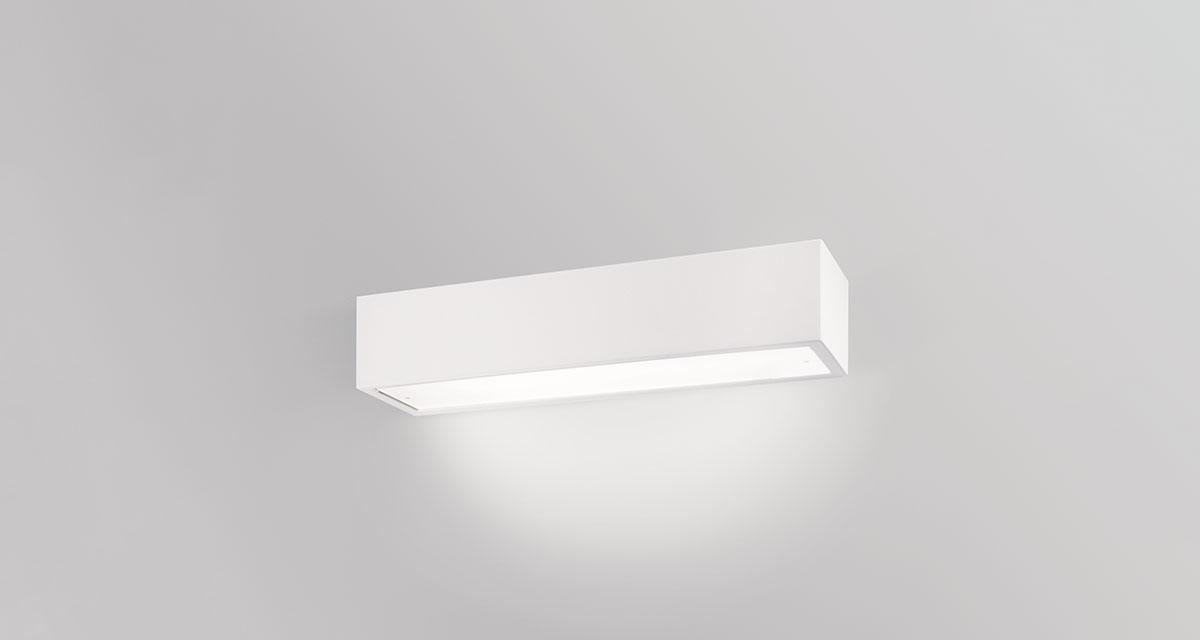 PIPEDO DIRECT | 490 mm wall luminaire, frosted glass and direct light