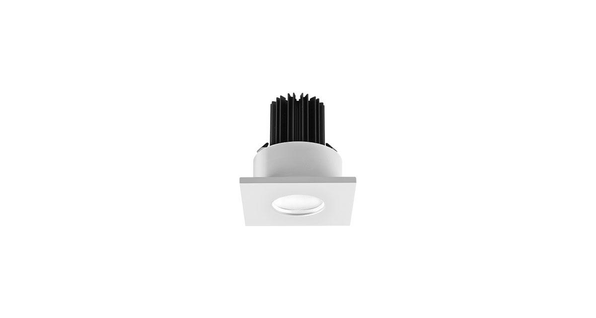 H2STOP | Ø 85 mm squared recessed outdoor luminaire